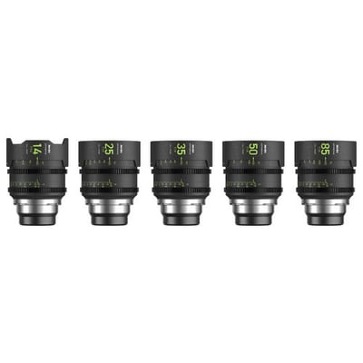 NiSi Cine Lens Set Athena Prime PL-Mount (14mm/T2.4,25mm/T1.9,35mm/T1.9,50mm/T1.9,85mm/T1.9)